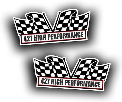2X Engine Window Air Cleaner Sticker Decal by Solar+Graphics+USA