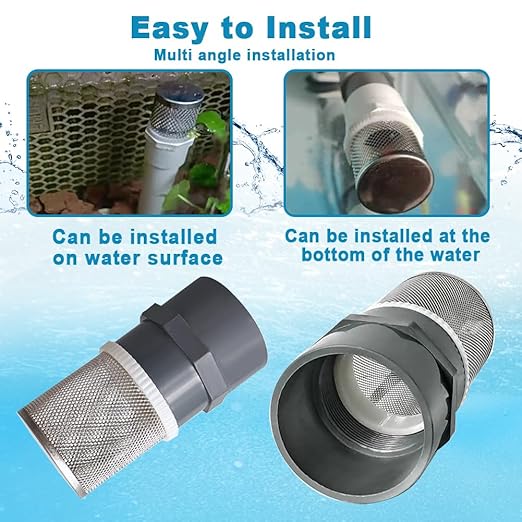 DN20 inch Stainless Steel Filter Cover Connected to 3/4" DN20 Grey PVC Water - Image 6