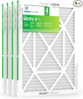18x24x1 Air Filter 4 Pack, MERV 8 Pleated Dust Defense Air Filters Replacement by TrightFilters