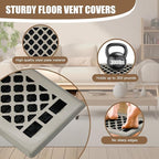 Floor Register AC Vents Brushed Nickel Color 4x10 Inch Air Vents Floor Vents - Image 3