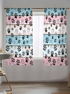 Sheer Curtains 72 Inches Long, Farmhouse Beige Wood Privacy Voile Drapes - Image 5