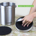 Compost Bin Filters, 12 Pieces Compost Pail Replacement Filters, 6 Round and 6 - Image 4