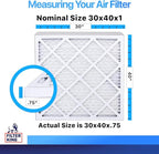 Filter King 30x40x1 Air Filter | 4-PACK | MERV 8 HVAC Pleated A/C Furnace - Image 2