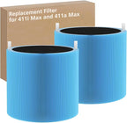 2 Pack 411i & 411a Max Replacement Filter Compatible by isinlive