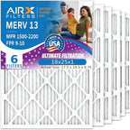 AIRX FILTERS WICKED CLEAN AIR. 18x25x1 Air Filter MERV 13 Electrostatic Pleated by AIRXFILTERSWICKEDCLEANAIR