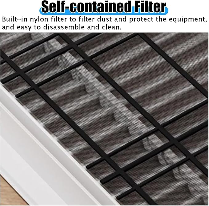 Return Air Filter Grille Vent Cover Removable, Louvered Access Panel - Image 4