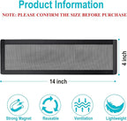 Magnetic Floor Register Vent Covers, 4 x 14 Inch Air Vent Filter Mesh, Sticky - Image 2