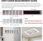 30x14 Return Air Grille, Air Return Vent Cover, Flat Vent Cover, Rejillas De - Image 4