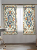 Sheer Curtains 72 Inches Long, Southwest Farmhouse Semi Sheer Curtains Light - Image 5