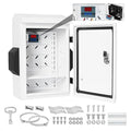 Outdoor Electrical Box with Key Lock, Aluminum Alloy Back Beam with M10 Sliding by Exqutoo