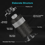 MELONFARM Air Filtration Kit, 8 Ft Ducting & Rubber Coupler, Air Cooling and - Image 4