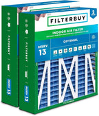 Filterbuy 20x23x5 Air Filter MERV 13 Optimal Smoke & Allergy Defense, Pleated by Filterbuy