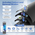 ICEPURE 2.5" x 10" Whole House Water Filter Combo Kit, KDF Filter Cartridge and - Image 4