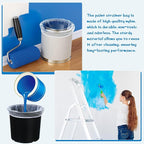 Boao 80 Pieces Paint Strainer Bags White Fine Mesh Filters Bag Bucket Elastic - Image 5