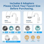 Water Filter for Sink Faucet, NSF42 Certified Faucet-Mounted Water Filter - Image 6