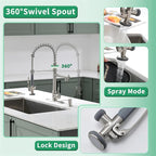 Fapully Commercial Pull Down Kitchen Sink Faucet - Image 3