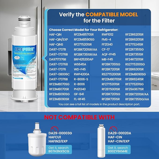 ICEPURE DA97-17376B Refrigerator Water Filter Replacement - Image 2
