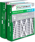 Filterbuy 21x27x5 Air Filter MERV 8 Essential Dust & Allergy Defense, Pleated by Filterbuy