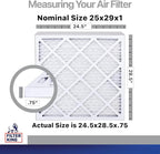 Filter King 25x29x1 Air Filter | 4-PACK | Carbon MERV 8 HVAC Pleated A/C - Image 2