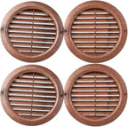 VENTS-US - 4" Brown Round Plastic Vent Cover - Compatible with 4 Inch Diameter - Image 6