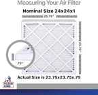 Filter King 24x24x1 Air Filter | 4-PACK | Carbon MERV 8 HVAC Pleated A/C - Image 2