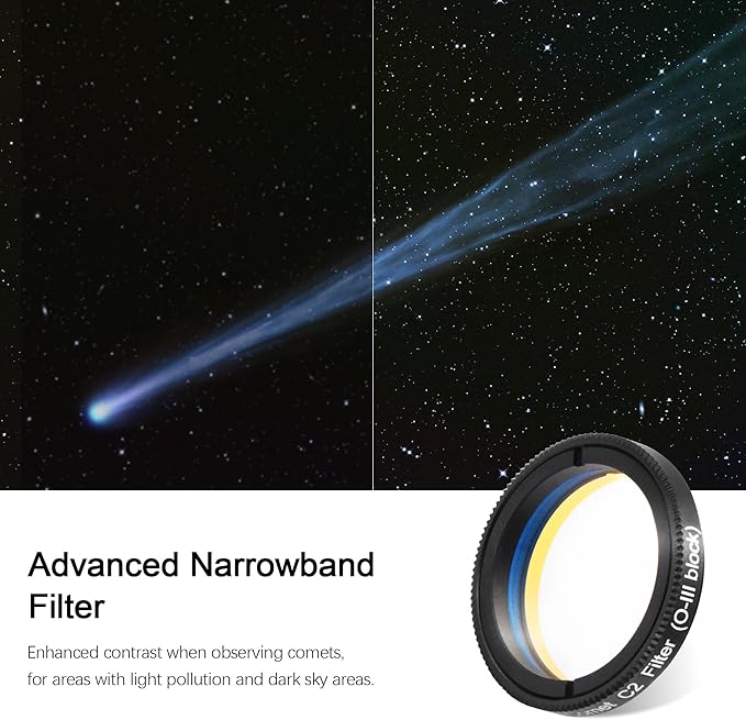 Astromania Telescope Filter 1.25 Inch Upgrated O-III Comet Filter Narrowband - Image 2