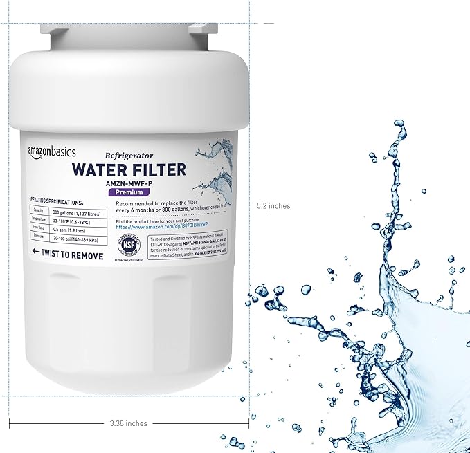 Amazon Basics Replacement GE MWF Refrigerator Water Filter - Image 4