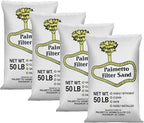Palmetto 4 Pack Swimming Pool Filter Sand, 50 lb Bag – Natural Silica by Unknown