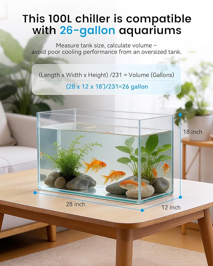 BAOSHISHAN Aquarium Chiller 26gal 1/13 HP Fish Tank Chiller Water Chiller - Image 7