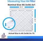 Filter King 40.5x56.5x1 Air Filter | 4-PACK | MERV 8 HVAC Pleated A/C Furnace - Image 2
