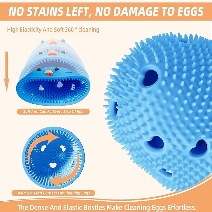 Silicone Egg Brush Cleaner, Egg Washer - Image 4