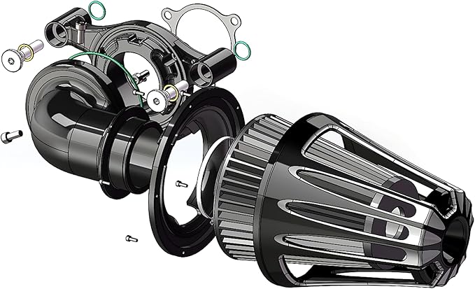Big Sucker cone Air filter intake by ForHarleyAccessories