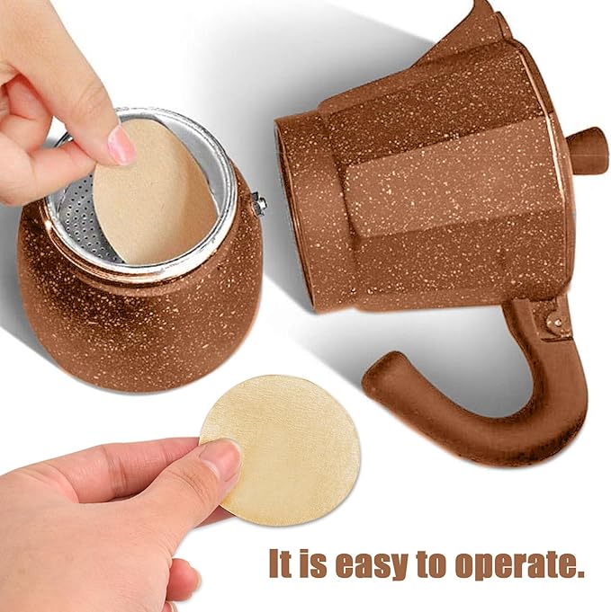CEYAZYE 200 PCS Round Coffee Filter Paper, 56 mm Disposable Coffee Filters - Image 4
