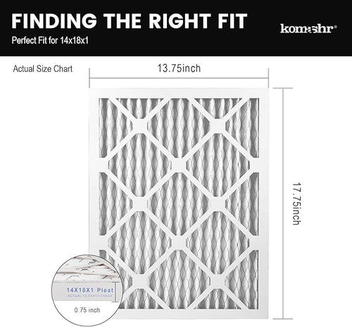 14x18x1 Air Filter MERV 8, HVAC/Furnace AC Filter Replacement, Dust - Image 2