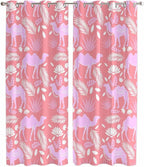 2 Panel Kitchen Cafe Curtains, Desert Camel Sunlight Filtering Nature Air by Hokiten
