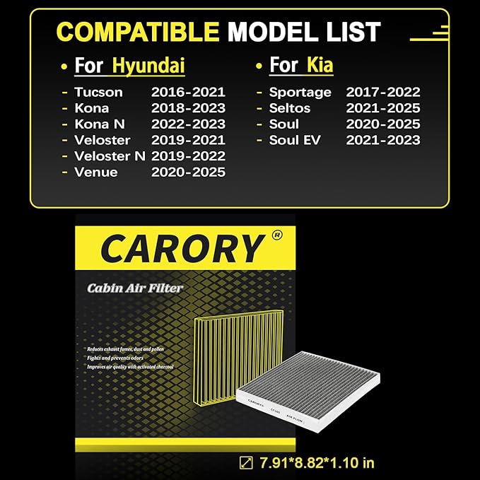 Cabin Air Filter w/Activated Carbon - Image 2