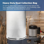 70333 Dust Collector Bag, fit for POWERTEC DC-1512, Vacuum & Dust Collector Bags - Image 7