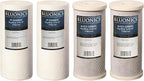 Bluonics Sediment & Carbon Block Replacement Water Filters 4pcs 4.5" x 10" by BLUONICS