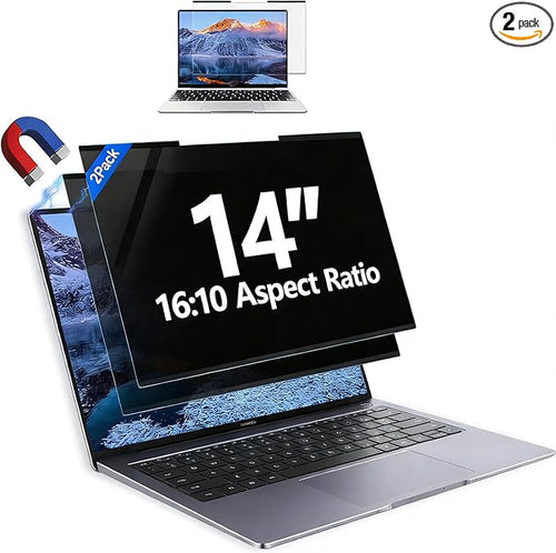 2Pack Magnetic 14 Inch Laptop Privacy Screen 16:10 Aspect Ratio, Removable by HOME