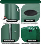 THUNDERBAY 53 Gallon Collapsible Rain Barrel, Portable Rain Barrels to Collect - Image 6