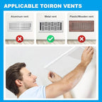 4-Pack 5"x13" White Powerful Magnetic Vent Covers - Image 5