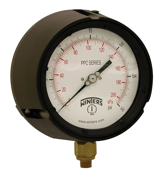 Winters PPC Series Phenolic Dual Scale Process Pressure Gauge by Winters+Instruments