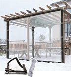 Curtain Patio Enclosure, Water Proof PVC Curtains by GOCHUSX