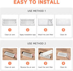 4x12 Inch Air Filter for Home Ceiling, ULTRA GREEN Thickened Floor Vent Filters - Image 5