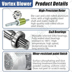 Vortex Ring Regenerative Blower, Single Phase High-Pressure Industrial Vacuum - Image 6