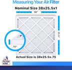 Filter King 38x25.5x1 Air Filter | 4-PACK | MERV 8 HVAC Pleated A/C Furnace - Image 2