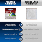 10x20x1 MERV 8 Air Filters 6-Pack, Actual Size 9.7" x 19.7" x 0.75" – Compatible - Image 4
