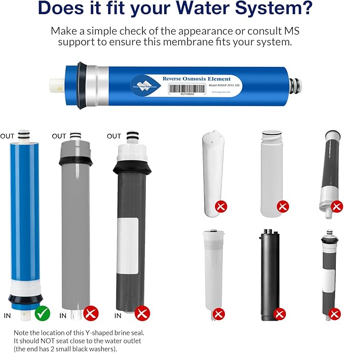 Membrane Solutions 100 GPD RO Membrane, Reverse Osmosis Membrane, RO Membrane - Image 6