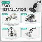 Cobbe HD HEAVY DUTY High Output Shower Filter 2 Pack – 99% REMOVAL Shower Head - Image 9