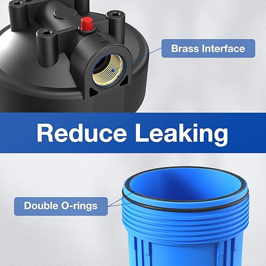 SimPure Whole House Water Filter System, 3-Stage Clear Home Water Pre-Filtration - Image 5